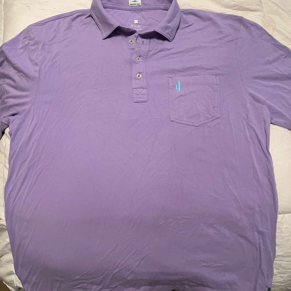 johnnie-O Purple Polo Shirt Classic Design
